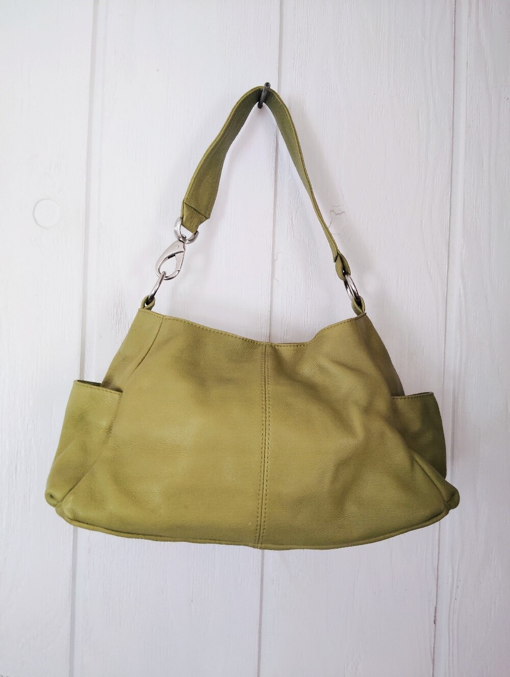 HOBO, Vintage Green Leather Shoulder Bag